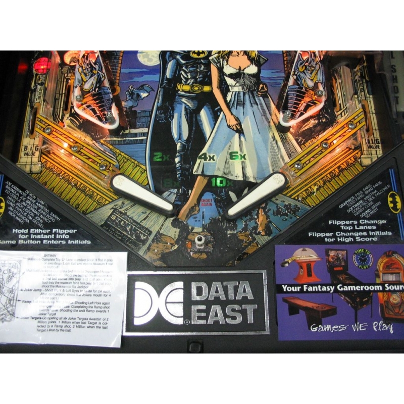 Rarissimo gioco flipper Batman La serie animata BTAS Playtime 1993