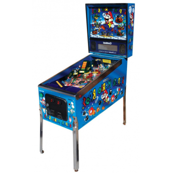 Vue latérale du flipper Mario édition limitée 4 200 ex. – Montanola