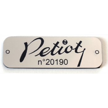 Plaque Petiot